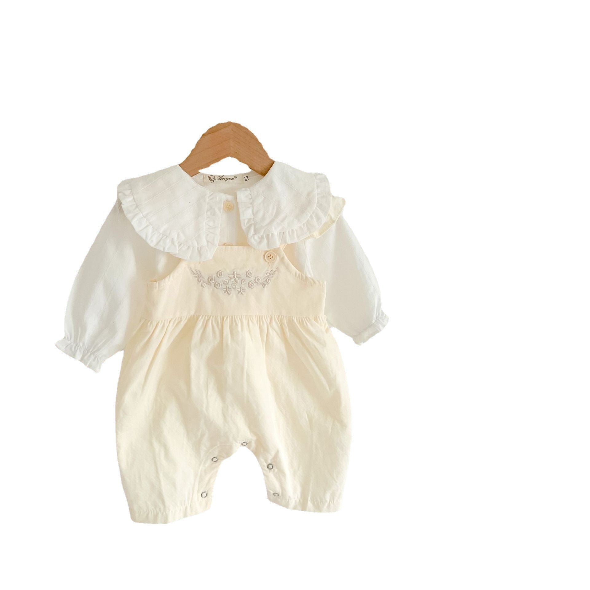 Baby Girl's Loose Adjustable Suspender Romper - QuickTrendz