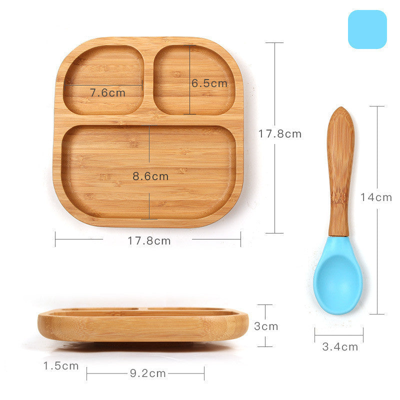 Baby dinner training plate children's cutlery set - QuickTrendz
