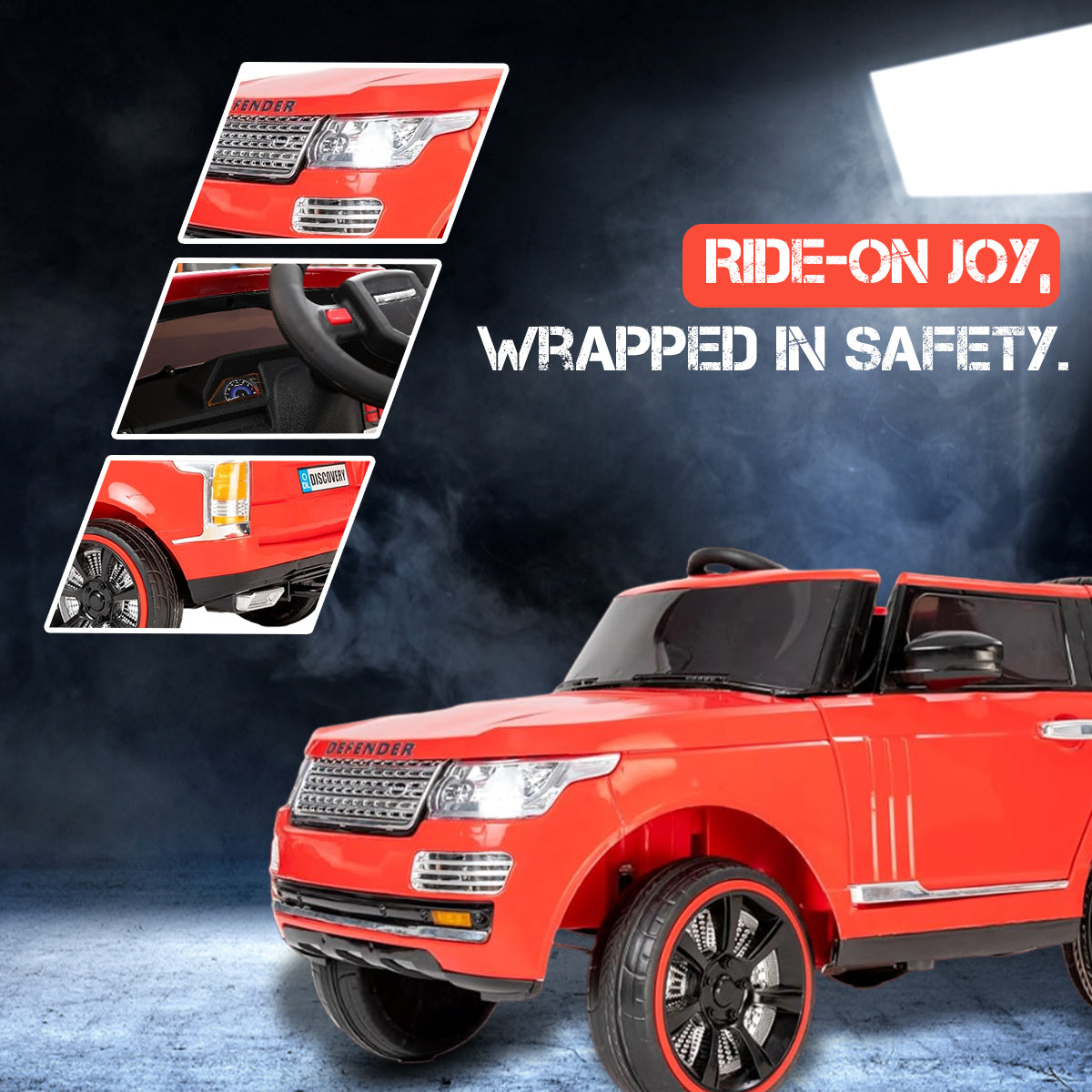 quicktrendz kids car Defender - Red