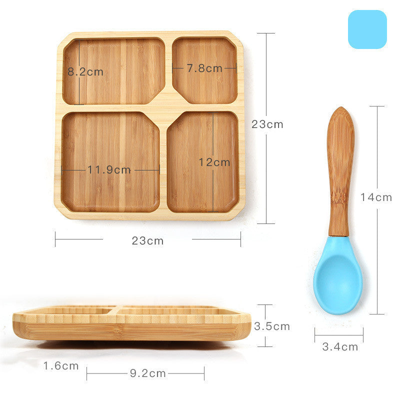 Baby dinner training plate children's cutlery set - QuickTrendz