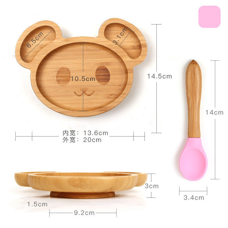 Baby dinner training plate children's cutlery set - QuickTrendz