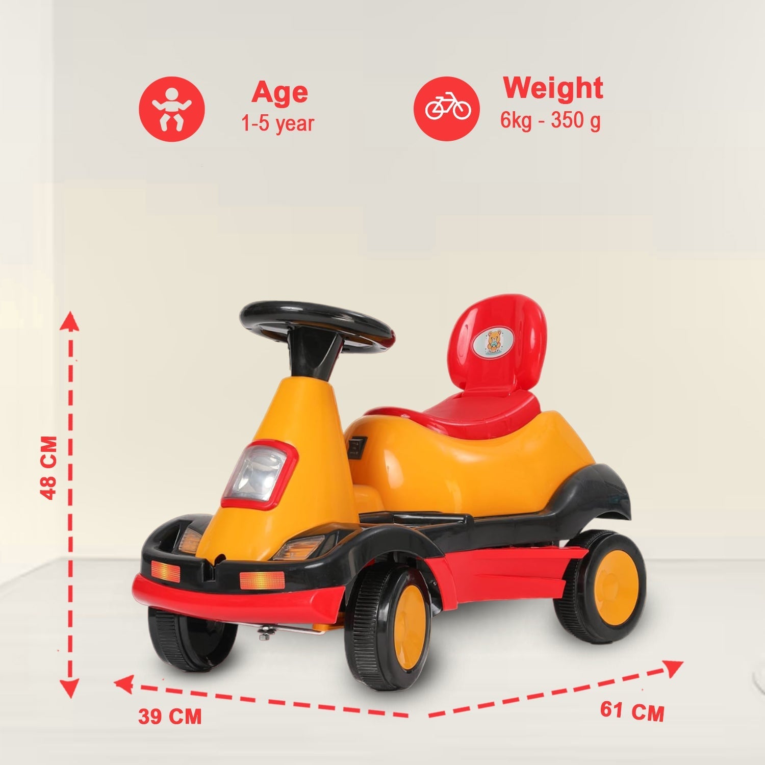 quicktrendz kids car- Red