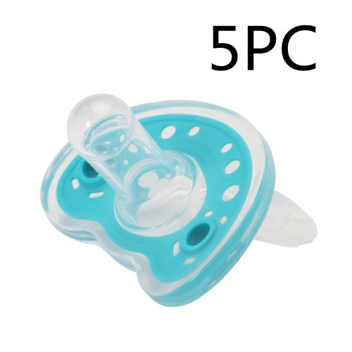 Baby Products Full Silica Gel Pacifier Two-color Liquid Silicone Sleep Comfort Baby Pacifier Baby - QuickTrendz
