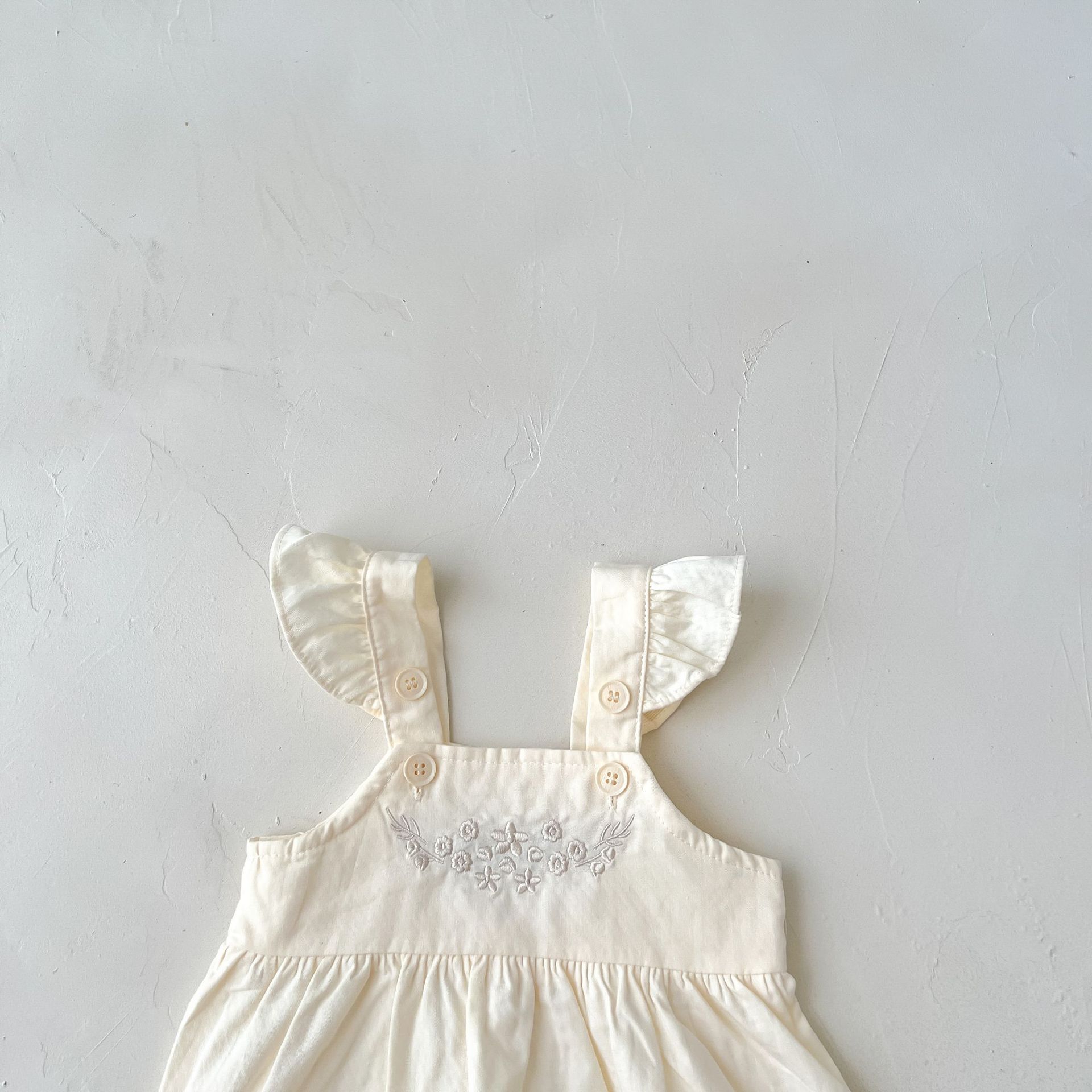 Baby Girl's Loose Adjustable Suspender Romper - QuickTrendz