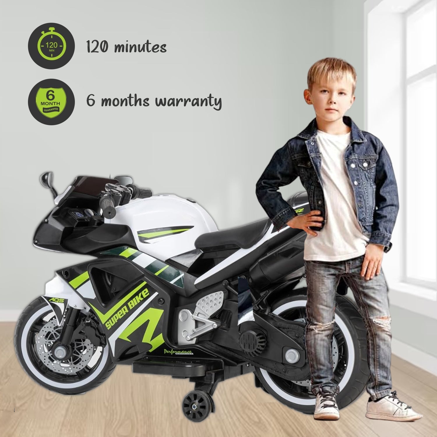 quicktrendz kids bike(White)