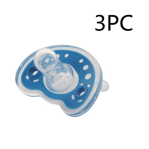 Baby Products Full Silica Gel Pacifier Two-color Liquid Silicone Sleep Comfort Baby Pacifier Baby - QuickTrendz