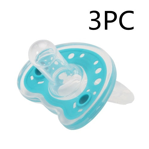 Baby Products Full Silica Gel Pacifier Two-color Liquid Silicone Sleep Comfort Baby Pacifier Baby - QuickTrendz