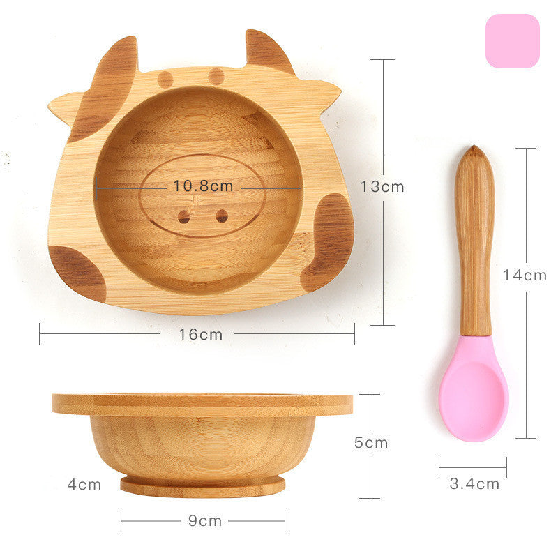 Baby dinner training plate children's cutlery set - QuickTrendz