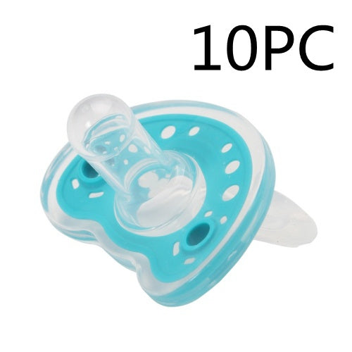 Baby Products Full Silica Gel Pacifier Two-color Liquid Silicone Sleep Comfort Baby Pacifier Baby - QuickTrendz