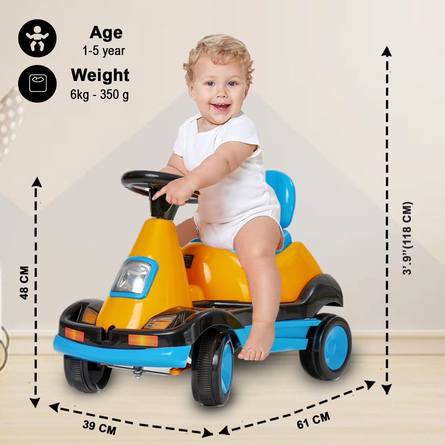 quicktrendz kids car- Blue