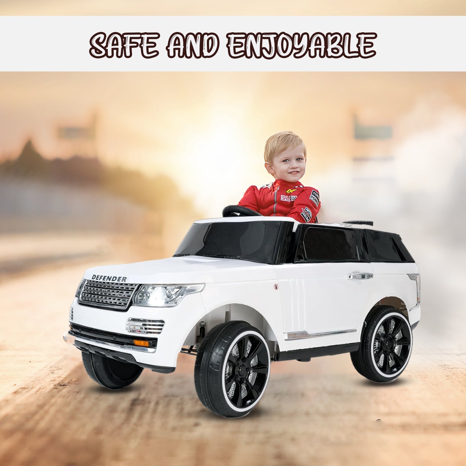 quicktrendz kids car  Defender - White