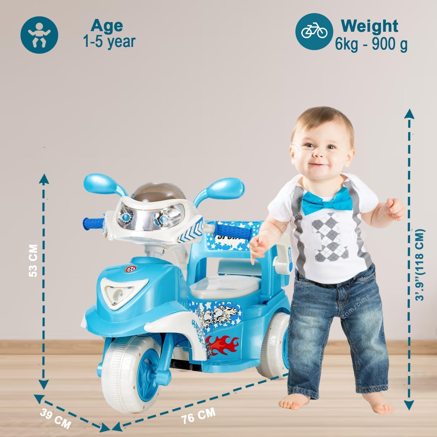 quicktrendz  kids bike -Blue