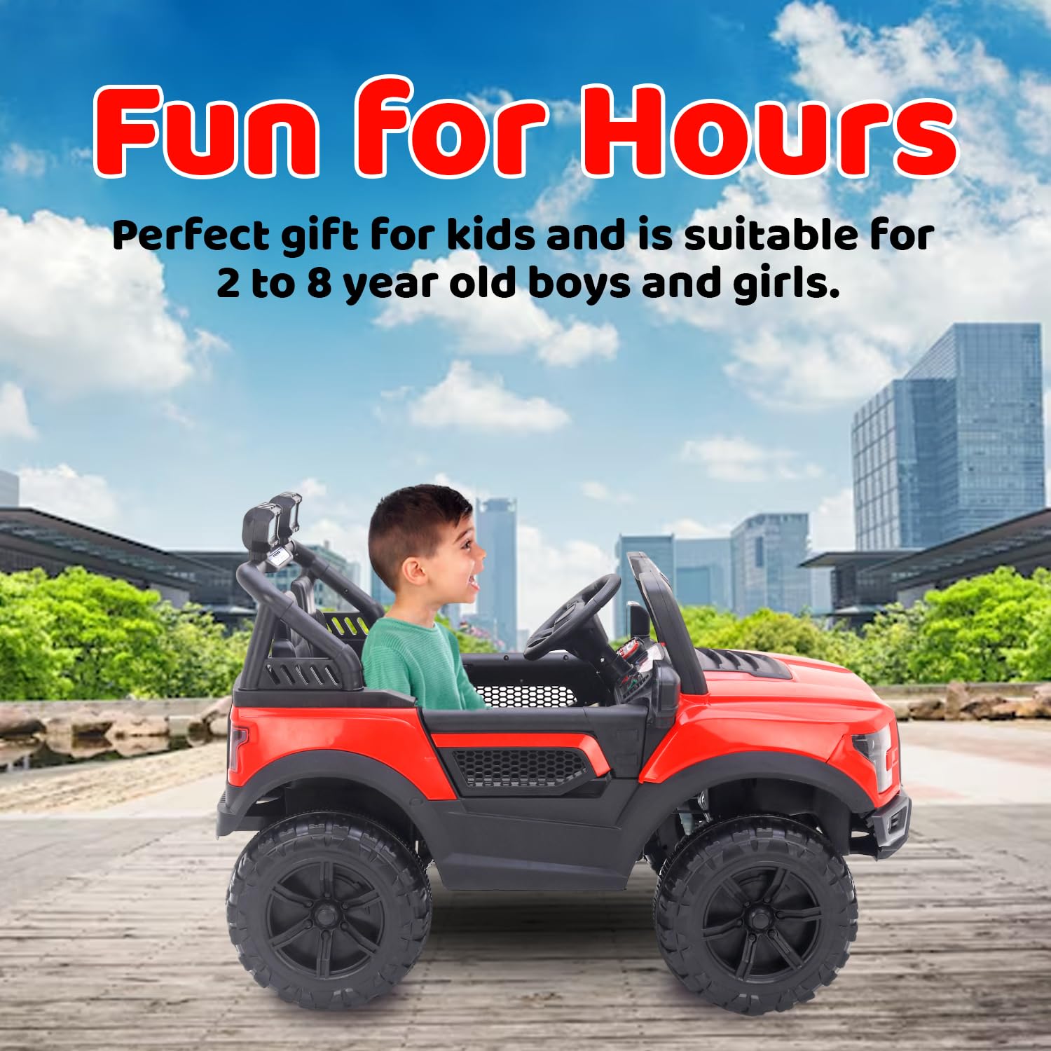 quicktrendz kids car  - Red