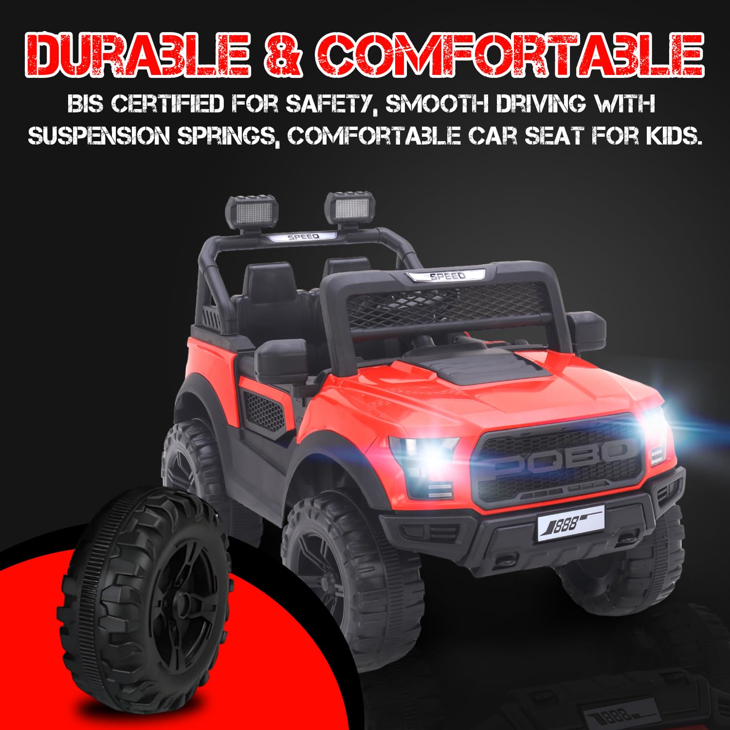 quicktrendz kids car  - Red