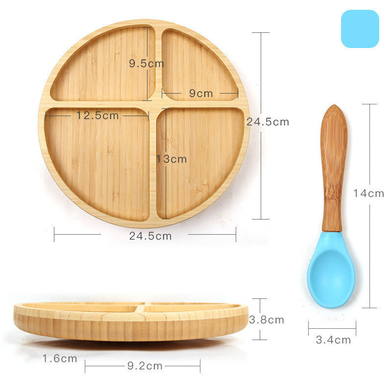 Baby dinner training plate children's cutlery set - QuickTrendz