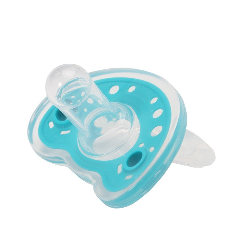 Baby Products Full Silica Gel Pacifier Two-color Liquid Silicone Sleep Comfort Baby Pacifier Baby - QuickTrendz