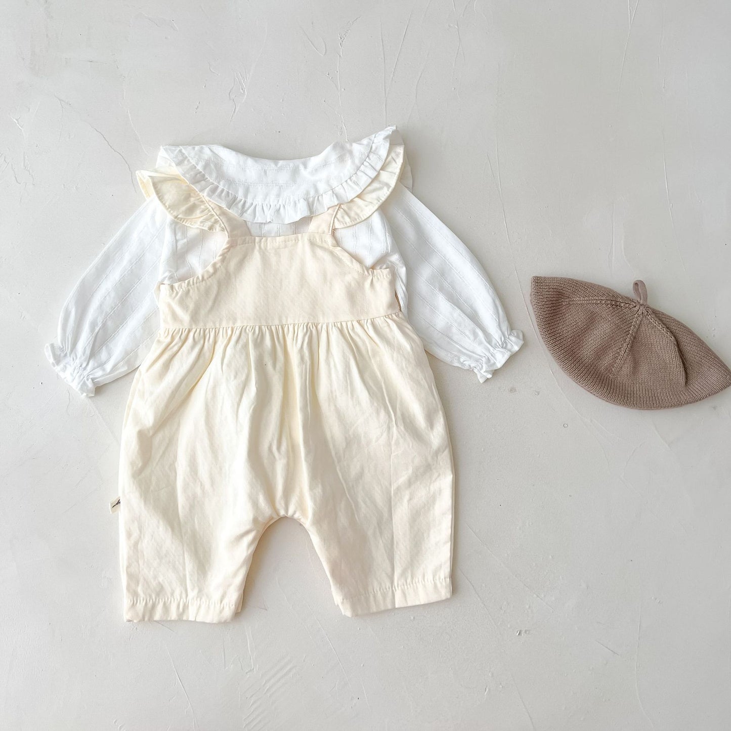 Baby Girl's Loose Adjustable Suspender Romper - QuickTrendz
