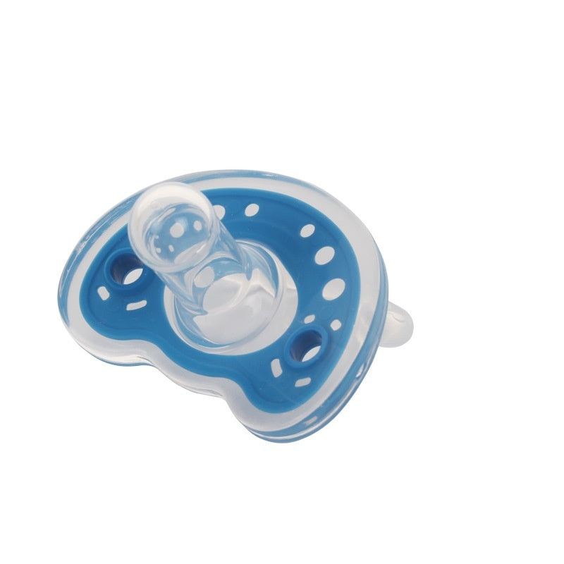 Baby Products Full Silica Gel Pacifier Two-color Liquid Silicone Sleep Comfort Baby Pacifier Baby - QuickTrendz