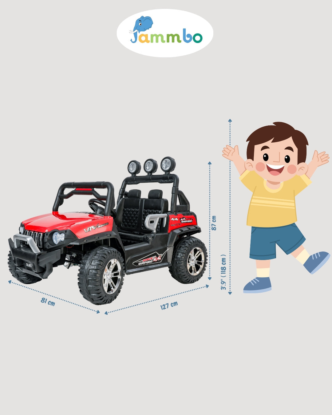 quicktrendz kids car  -Red