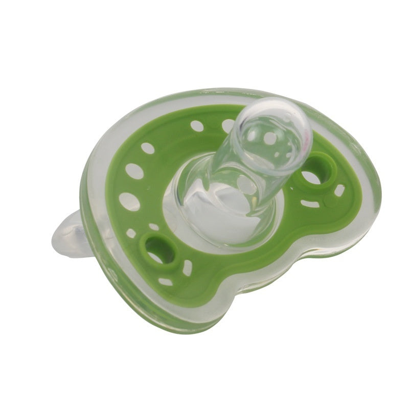 Baby Products Full Silica Gel Pacifier Two-color Liquid Silicone Sleep Comfort Baby Pacifier Baby - QuickTrendz
