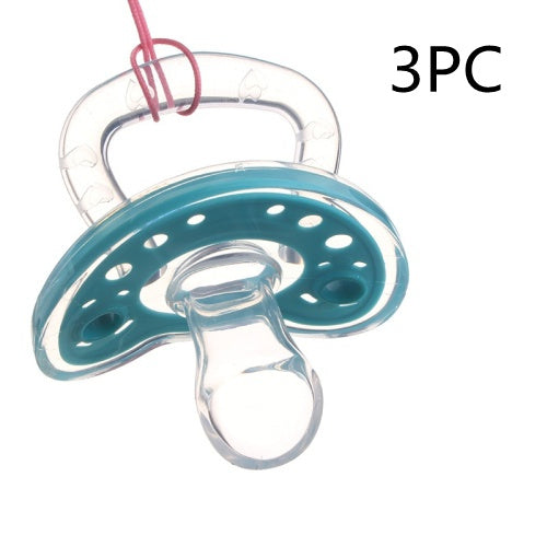 Baby Products Full Silica Gel Pacifier Two-color Liquid Silicone Sleep Comfort Baby Pacifier Baby - QuickTrendz