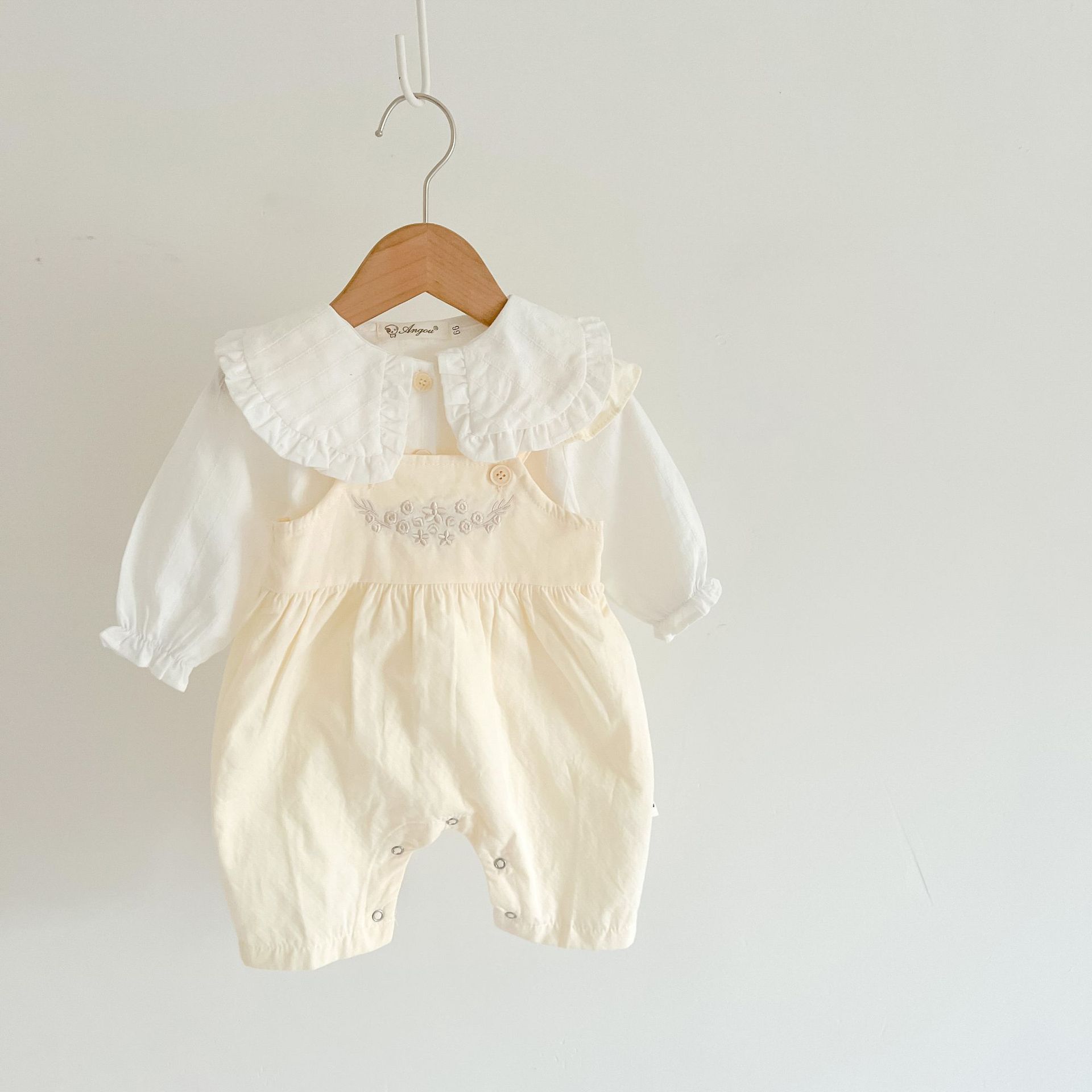 Baby Girl's Loose Adjustable Suspender Romper - QuickTrendz
