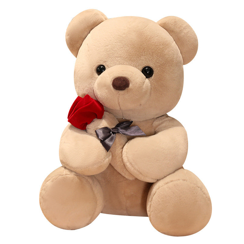 23-45cm New Lovely Hug Roses Teddy Bear Plush Pillow Stuffed Soft Animal Dolls Nice Birthday Gift Girlfriend Valentine's Day - QuickTrendz