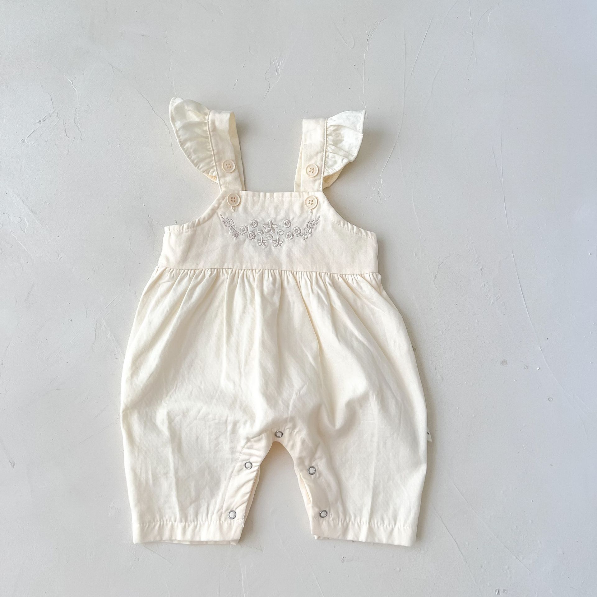 Baby Girl's Loose Adjustable Suspender Romper - QuickTrendz